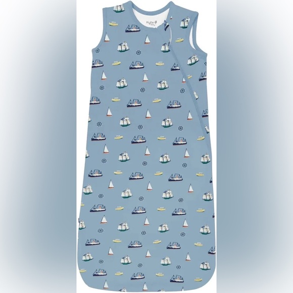 Kyte Baby Vintage Boats Blue Nautical Boats Sleep Sack size M 1.0 tog - Picture 1 of 7